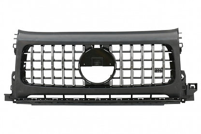 Front Grille GT-R Panamericana Design with Headlights Covers for Mercedes G-Class W464 W463A G63 AMG (06.2018–Up)