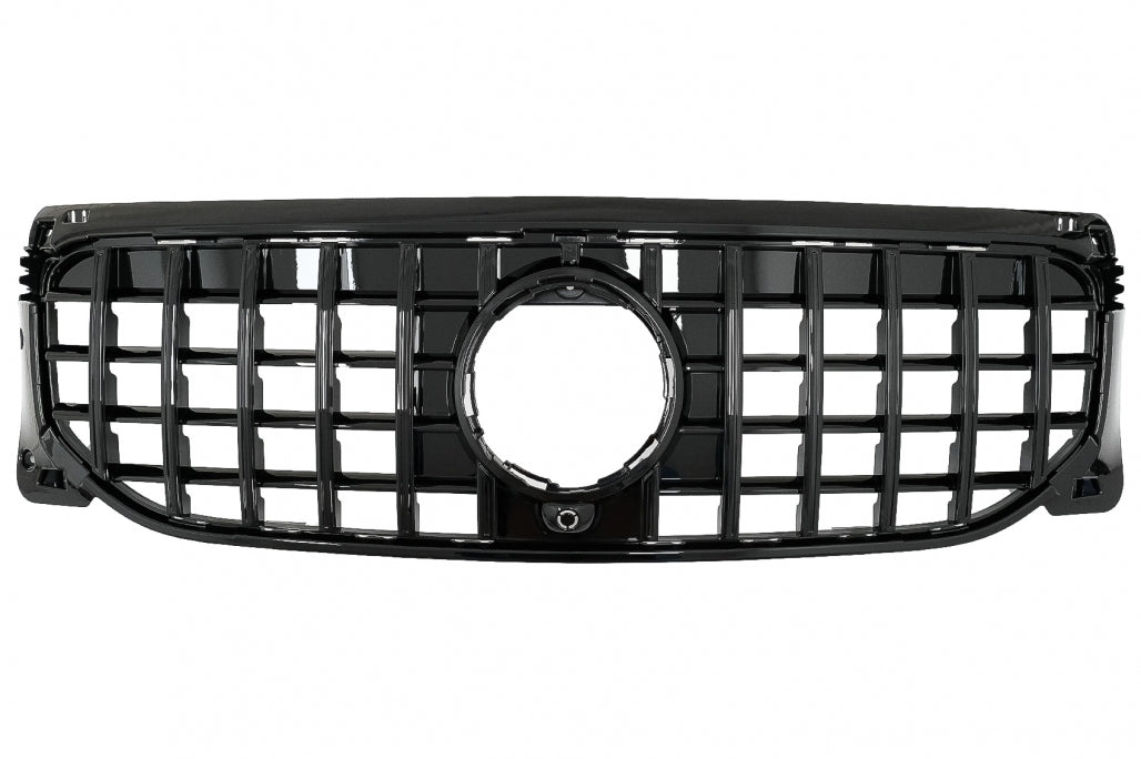 Front Grille GT-R Panamericana Piano Black Design for Mercedes GLB-Class X247 (2019–2023)