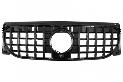 Front Grille GT-R Panamericana Piano Black Design for Mercedes GLB-Class X247 (2019–2023)