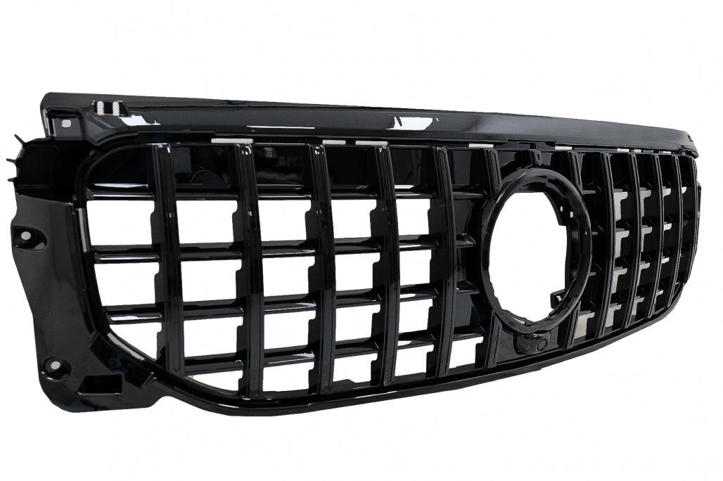 Front Grille GT-R Panamericana Piano Black Design for Mercedes GLB-Class X247 (2019–2023)