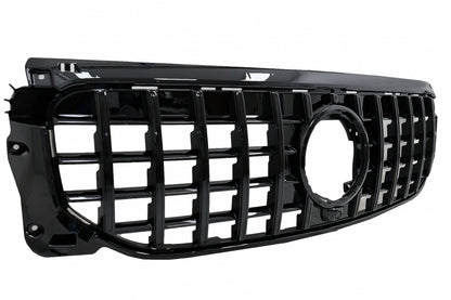Front Grille GT-R Panamericana Piano Black Design for Mercedes GLB-Class X247 (2019–2023)