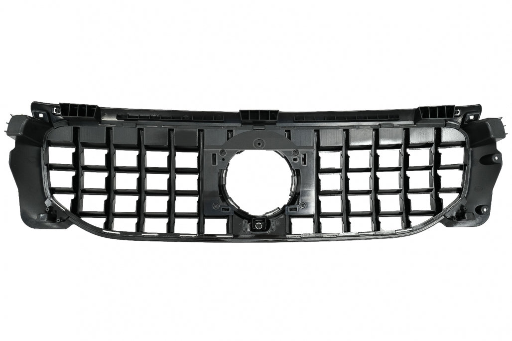 Front Grille GT-R Panamericana Piano Black Design for Mercedes GLB-Class X247 (2019–2023)