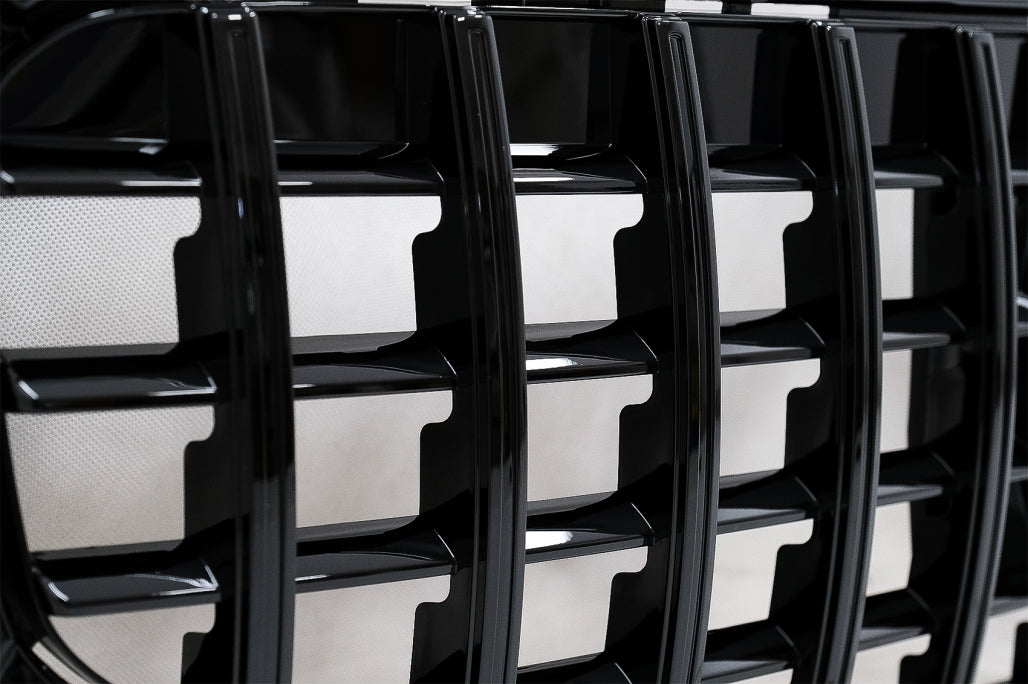 Front Grille GT-R Panamericana Piano Black Design for Mercedes GLB-Class X247 (2019–2023)