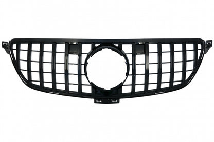 Front Grille GT-R Panamericana Piano Black Design for Mercedes GLE Coupe C292 W166 SUV (2015–2018)