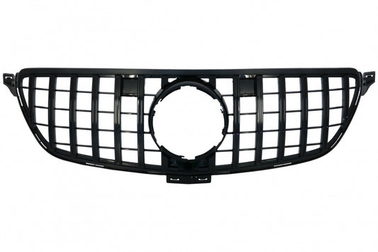 Front Grille GT-R Panamericana Piano Black Design for Mercedes GLE Coupe C292 W166 SUV (2015–2018)
