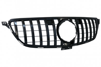 Front Grille GT-R Panamericana Piano Black Design for Mercedes GLE Coupe C292 W166 SUV (2015–2018)