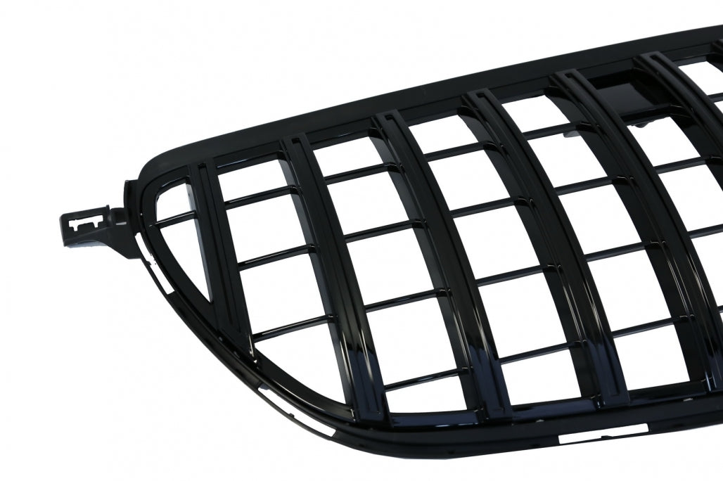 Front Grille GT-R Panamericana Piano Black Design for Mercedes GLE Coupe C292 W166 SUV (2015–2018)