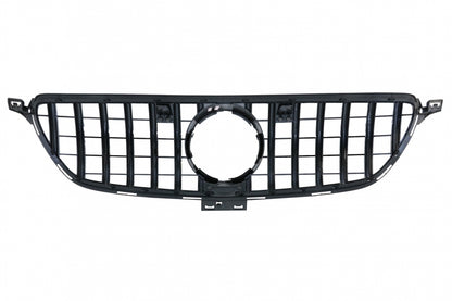 Front Grille GT-R Panamericana Piano Black Design for Mercedes GLE Coupe C292 W166 SUV (2015–2018)