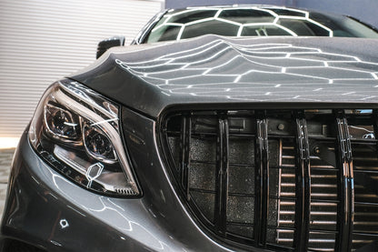 Front Grille GT-R Panamericana Piano Black Design for Mercedes GLE Coupe C292 W166 SUV (2015–2018)