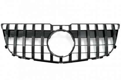 Front Grille GT-R Panamericana Piano Black Design for Mercedes GLK X204 Facelift (2013–2015)