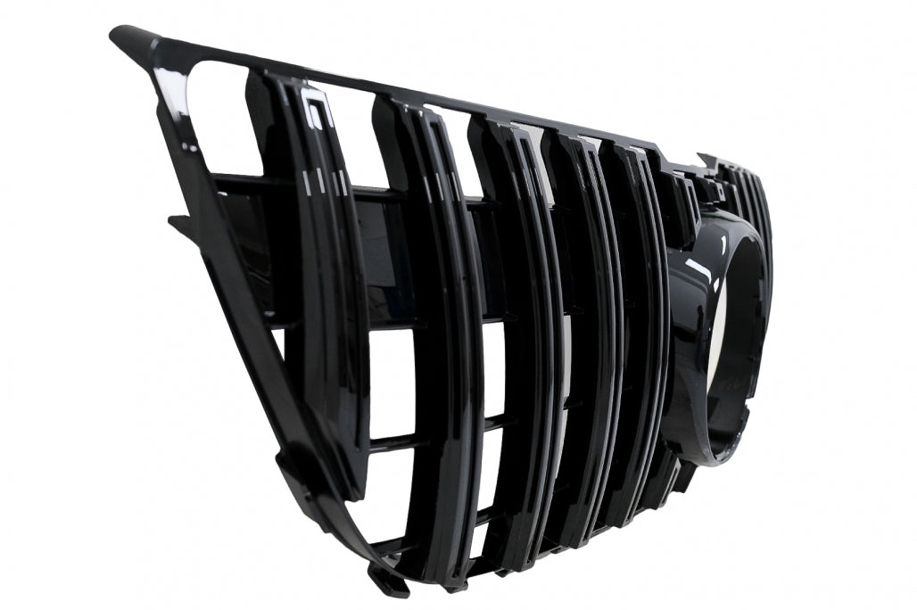 Front Grille GT-R Panamericana Piano Black Design for Mercedes GLK X204 Facelift (2013–2015)
