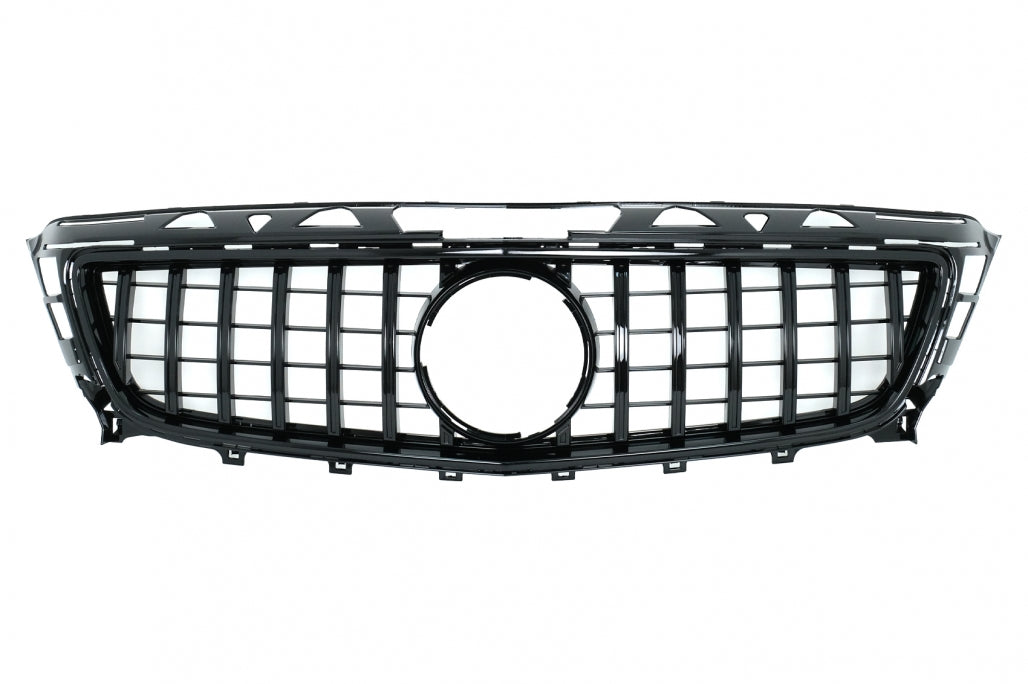 Front Grille GT-R Panamericana Piano Black for Mercedes CLS W218 X218 (2011–2014)