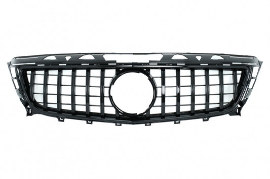 Front Grille GT-R Panamericana Piano Black for Mercedes CLS W218 X218 (2011–2014)