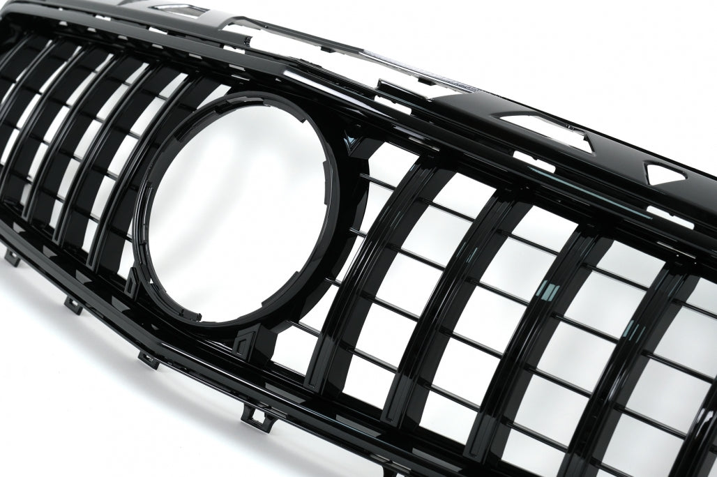 Front Grille GT-R Panamericana Piano Black for Mercedes CLS W218 X218 (2011–2014)