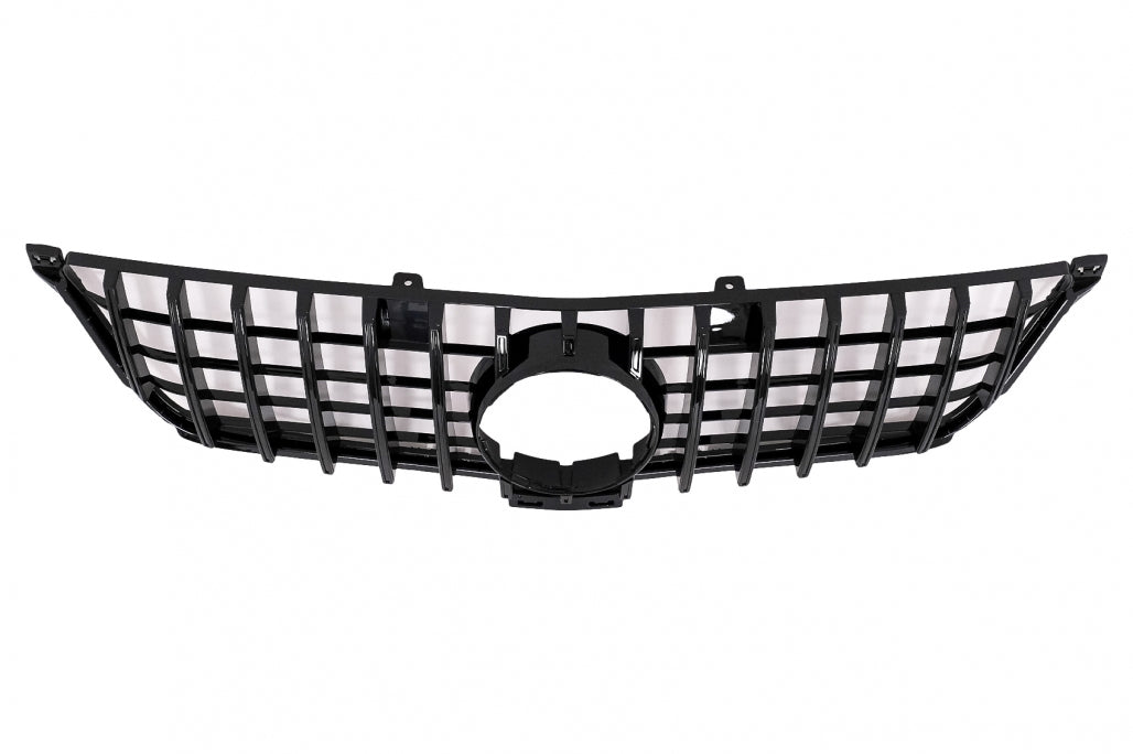 Front Grille GT-R Panamericana Piano Black for Mercedes ML-Class W166 (2012–2014)