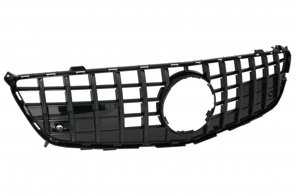 Front Grille GT-R Panamericana Piano Black for Mercedes SL-Class R231 (2012–2016)