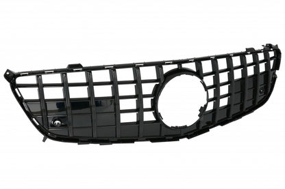Front Grille GT-R Panamericana Piano Black for Mercedes SL-Class R231 (2012–2016)