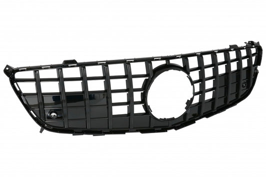 Front Grille GT-R Panamericana Piano Black for Mercedes SL-Class R231 (2012–2016)