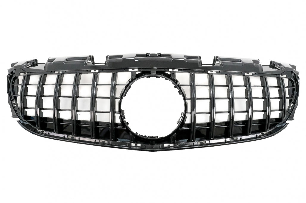 Front Grille GT-R Panamericana Piano Black for Mercedes SLC-Class R172 Facelift (2016–2019)