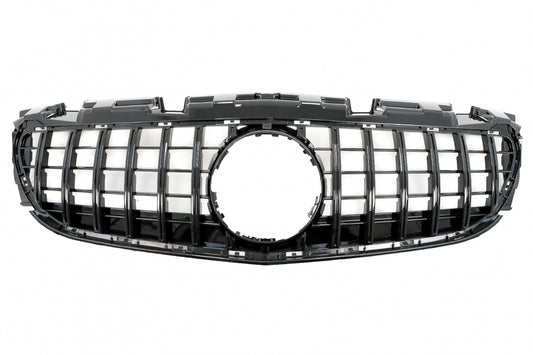 Front Grille GT-R Panamericana Piano Black for Mercedes SLC-Class R172 Facelift (2016–2019)