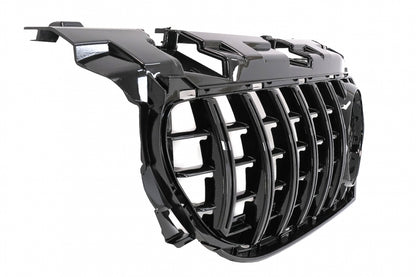 Front Grille GT-R Panamericana Piano Black for Mercedes SLC-Class R172 Facelift (2016–2019)