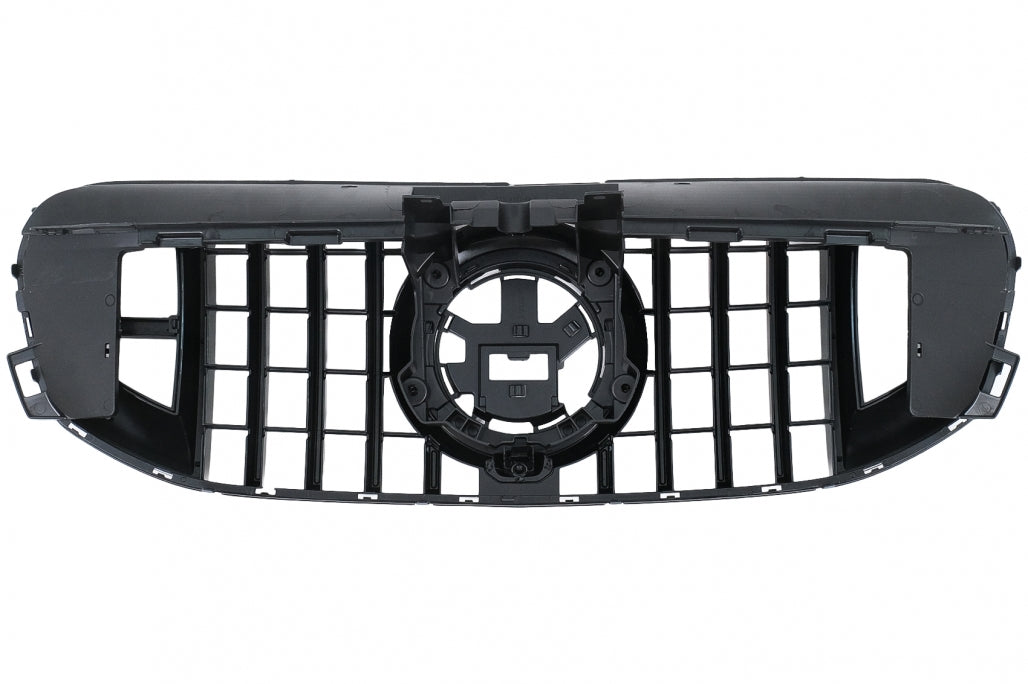 Front Grille GTR Design Piano Black with Red Insertion for Mercedes GLS X167 SUV (2019–2023)