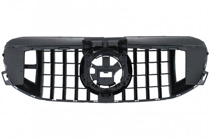 Front Grille GTR Design Piano Black with Red Insertion for Mercedes GLS X167 SUV (2019–2023)