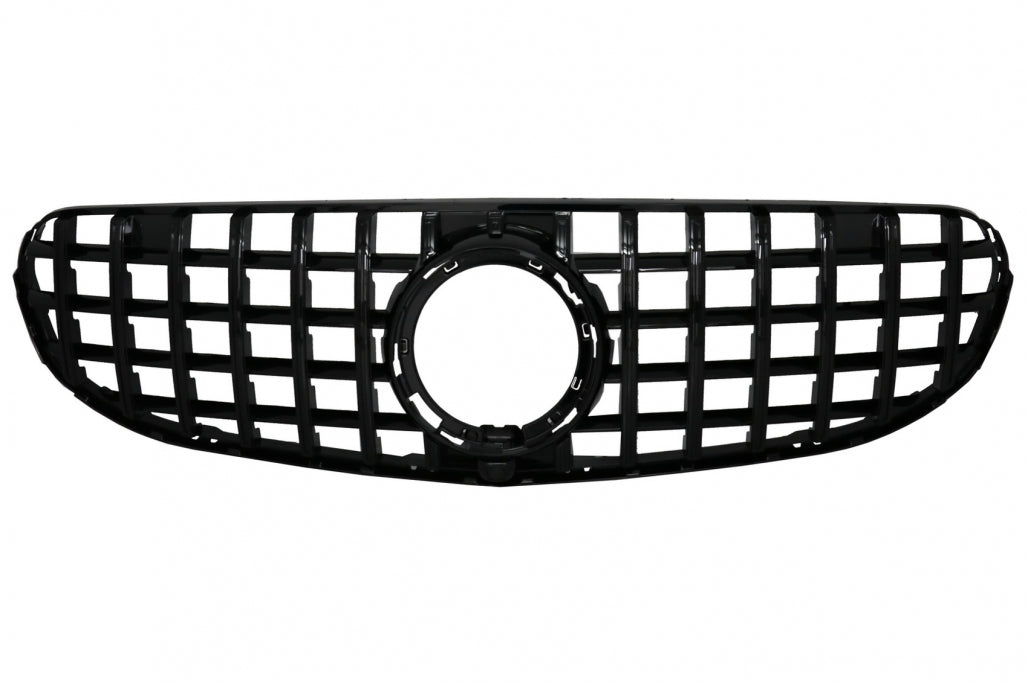 Front Grille GTR Panamericana All Black Design for Mercedes GLC X253 C253 Facelift Standard & Off-Road (2020–2021)