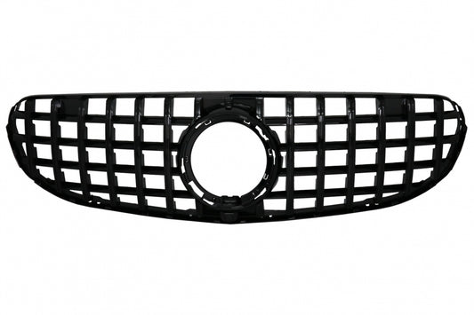 Front Grille GTR Panamericana All Black Design for Mercedes GLC X253 C253 Facelift Standard & Off-Road (2020–2021)