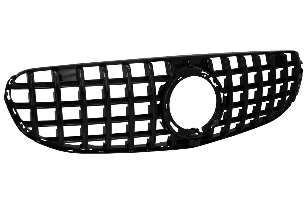 Front Grille GTR Panamericana All Black Design for Mercedes GLC X253 C253 Facelift Standard & Off-Road (2020–2021)