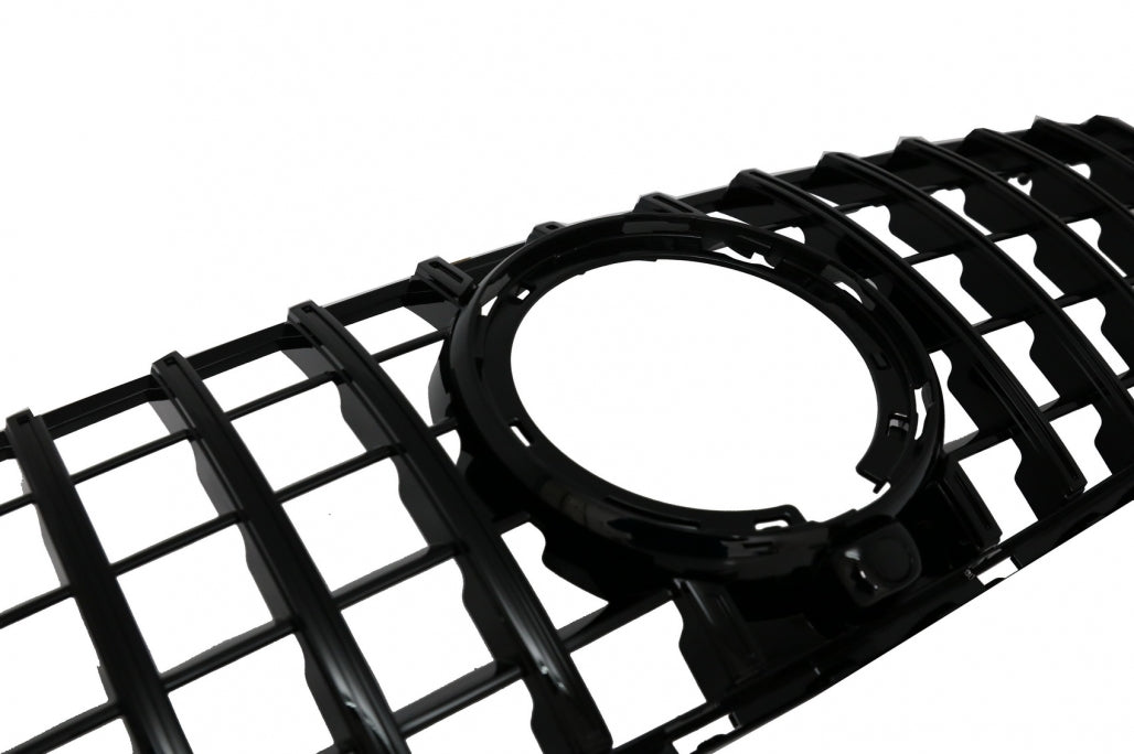Front Grille GTR Panamericana All Black Design for Mercedes GLC X253 C253 Facelift Standard & Off-Road (2020–2021)