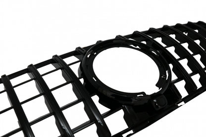 Front Grille GTR Panamericana All Black Design for Mercedes GLC X253 C253 Facelift Standard & Off-Road (2020–2021)