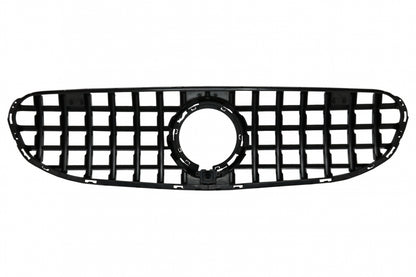 Front Grille GTR Panamericana All Black Design for Mercedes GLC X253 C253 Facelift Standard & Off-Road (2020–2021)