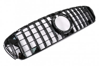 Front Grille GTR Panamericana All Black Design for Mercedes GLC X253 C253 Facelift (2020–2021)