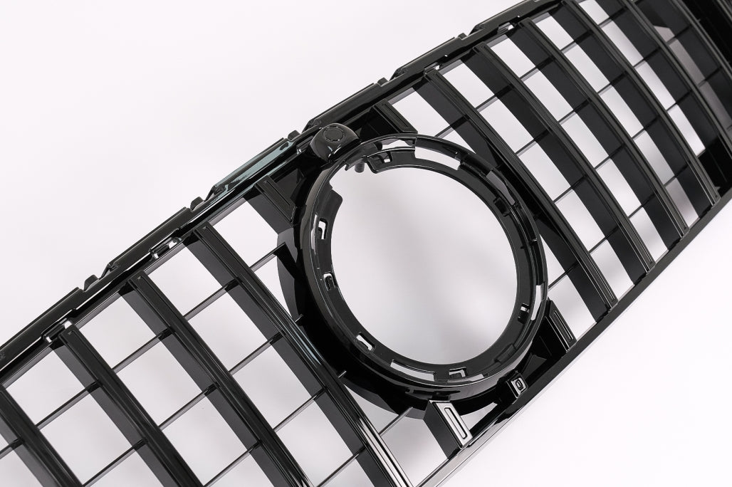 Front Grille GTR Panamericana All Black Design for Mercedes GLC X253 C253 Facelift (2020–2021)