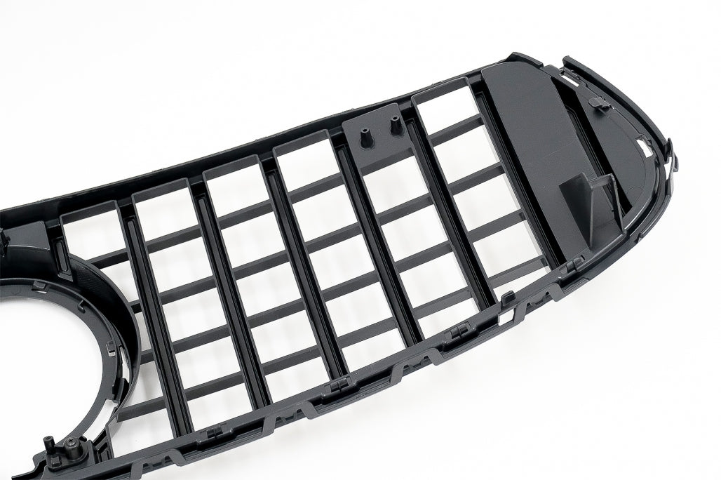 Front Grille GTR Panamericana Black Chrome Design for Mercedes GLC X253 C253 Facelift (2020–2021)