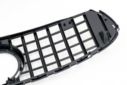 Front Grille GTR Panamericana Black Chrome Design for Mercedes GLC X253 C253 Facelift (2020–2021)