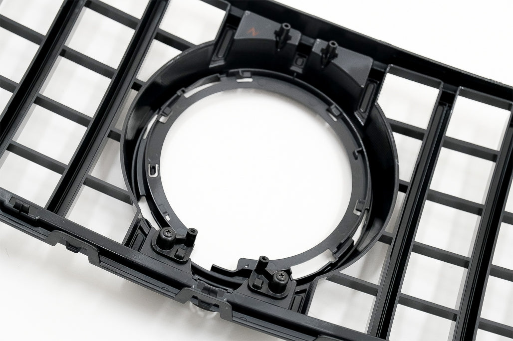 Front Grille GTR Panamericana Black Chrome Design for Mercedes GLC X253 C253 Facelift (2020–2021)