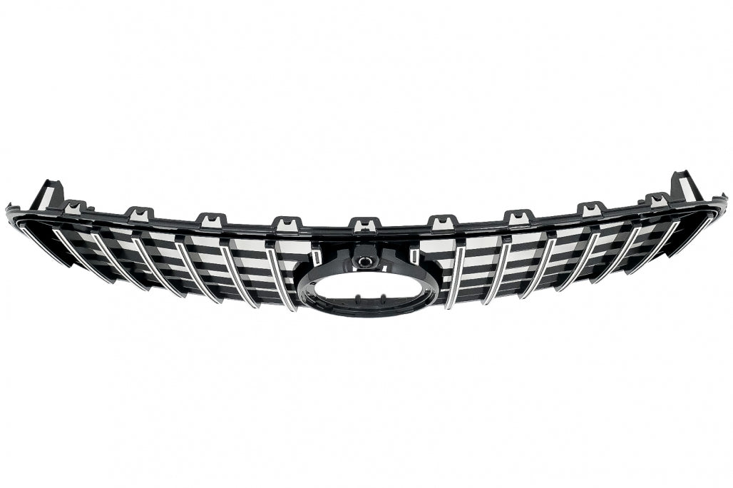 Front Grille GTR Panamericana Black Chrome Design for Mercedes GLC X253 C253 Facelift (2020–2021)