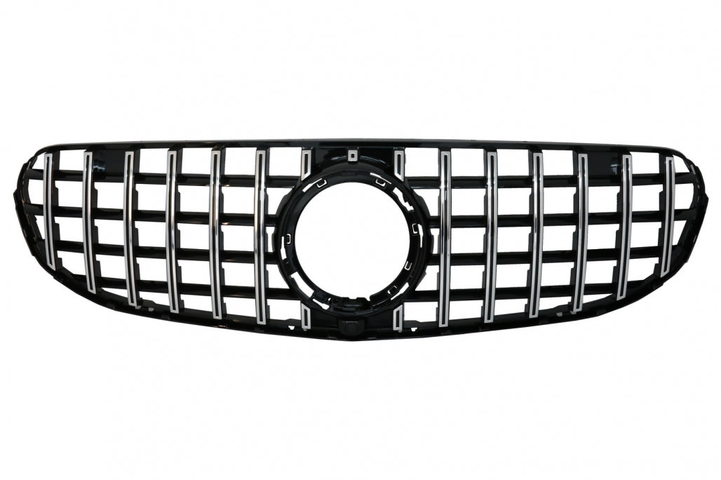 Front Grille GTR Panamericana Chrome Design for Mercedes GLC X253 C253 Facelift Standard & Off-Road (2020–2021)
