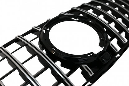 Front Grille GTR Panamericana Chrome Design for Mercedes GLC X253 C253 Facelift Standard & Off-Road (2020–2021)