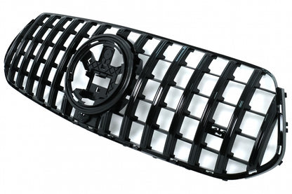Front Grille GTR Panamericana Design All Black for Mercedes GLE W167 V167 C167 (2019–06.2023)