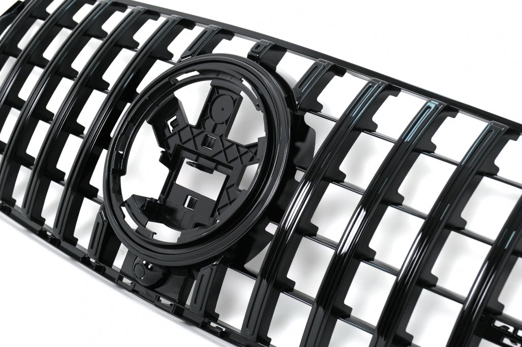 Front Grille GTR Panamericana Design All Black for Mercedes GLE W167 V167 C167 (2019–06.2023)