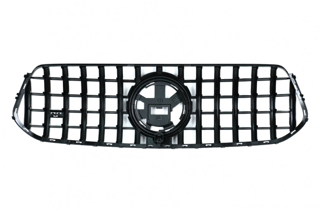 Front Grille GTR Panamericana Design All Black for Mercedes GLE W167 V167 C167 (2019–06.2023)