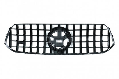 Front Grille GTR Panamericana Design All Black for Mercedes GLE W167 V167 C167 (2019–06.2023)
