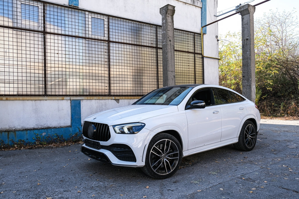 Front Grille GTR Panamericana Design All Black for Mercedes GLE W167 V167 C167 (2019–06.2023)