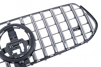 Front Grille GTR Panamericana Design Glossy Black and Chrome for Mercedes GLE W167 V167 C167 (2019–06.2023)