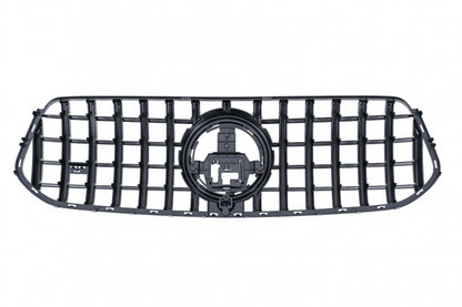 Front Grille GTR Panamericana Design Glossy Black and Chrome for Mercedes GLE W167 V167 C167 (2019–06.2023)