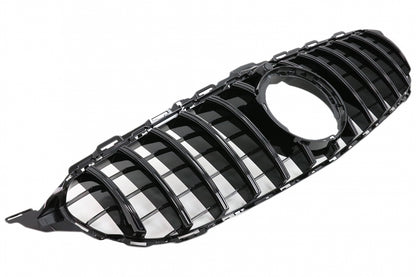 Front Grille Panamericana GT-R Design Black for Mercedes C-Class W205 S205 C205 A205 Facelift (2018–2020)