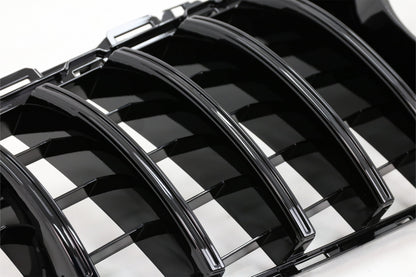 Front Grille Panamericana GT-R Design Black for Mercedes C-Class W205 S205 C205 A205 Facelift (2018–2020)